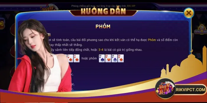 Hướng dẫn cách chơi Phỏm Rikvip