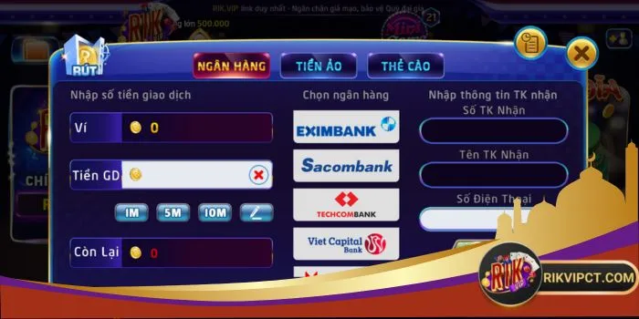 Rút tiền Rikvip bảo mật, hoàn tất chỉ sau 30s